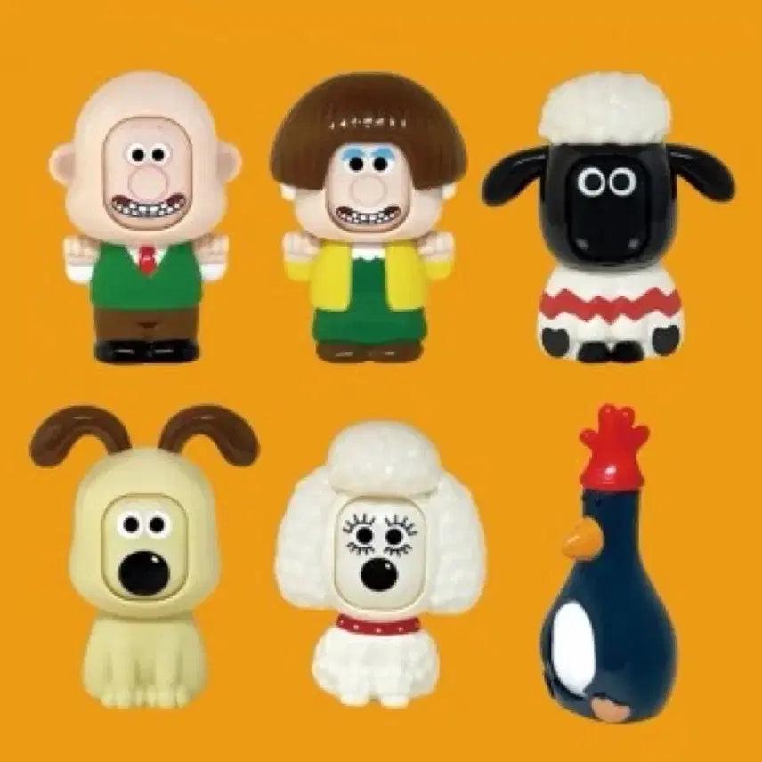 [BUNJANG] Wallace & Gromit Figure Set (6 Types) / 월레스와 그로밋 피규어 6종 일괄 판매