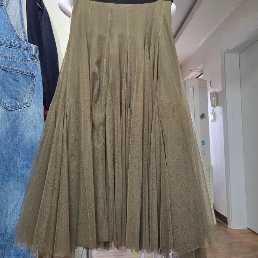 [BUNJANG] Lanvin Pleated Chiffon Skirt Size 66 / 랑방 스커트 67 정품