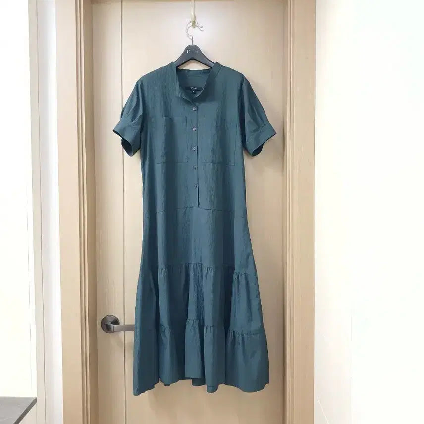 [BUNJANG] ON&ON Seersucker Dress Dark Green / ON&ON 시어서커 원피스