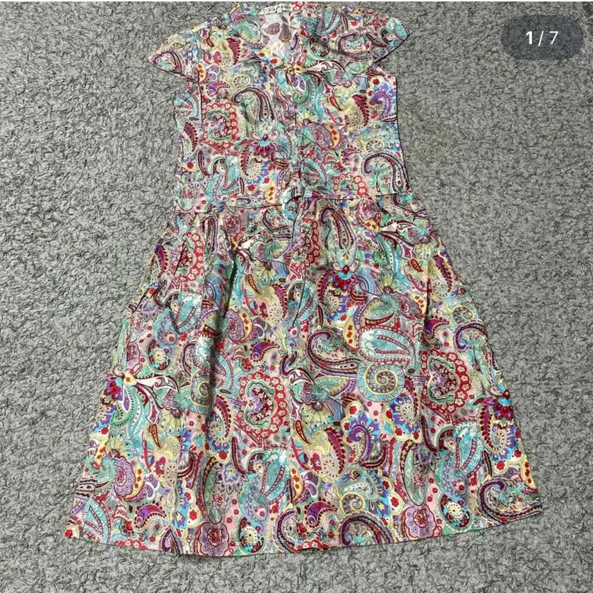[BUNJANG] Paisley Print Viscose Dress / 페이즐리 인견 원피스