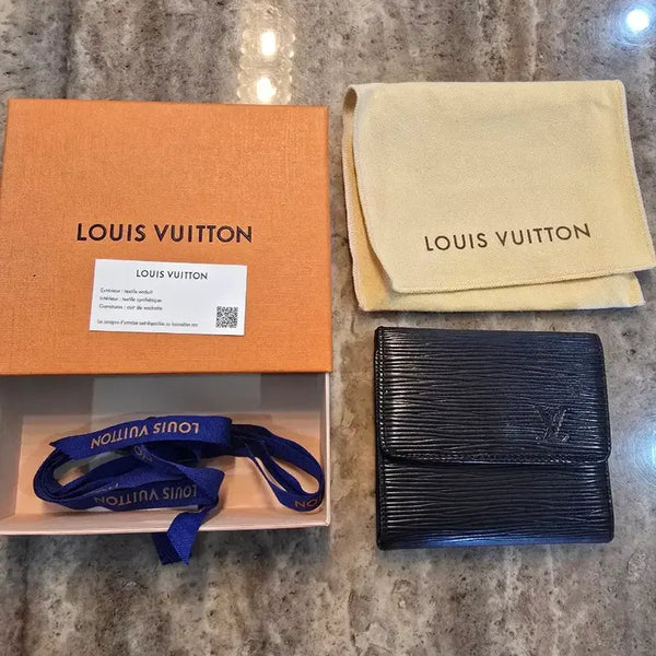 [BUNJANG] Louis Vuitton Epi Portefeuille Elise Bifold Wallet Black / (정품)극상태/풀구성 루이비통 에피 포르트포유 엘리즈 양면지갑 블랙