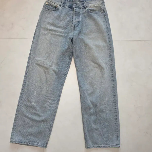[BUNJANG] Union Blue Selvage Bleach 33 Size Jeans / 유니온블루 셀비지 블리치 33사이즈