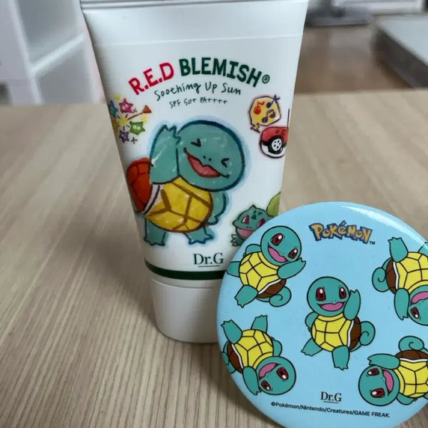 [BUNJANG] Dr.G Red Blemish Soothing Up Sun SPF 50+ PA++++ (Squirtle Edition) with Mirror / 닥터지레드 블레미쉬 수딩업 선 50ml 꼬부기에디션 (거울포함)