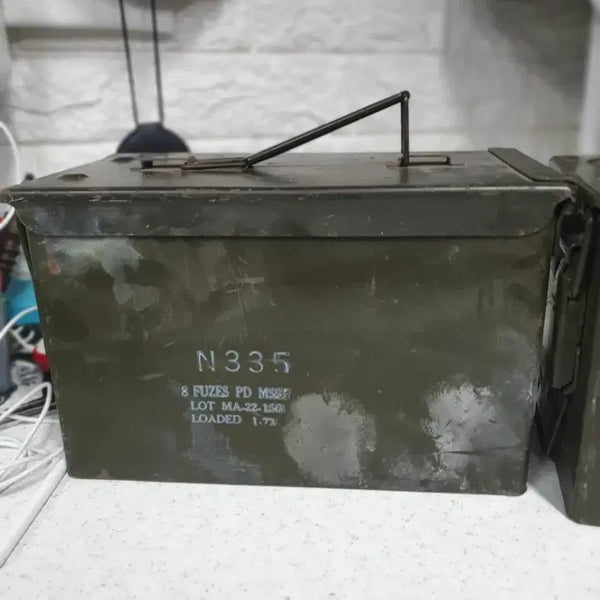 [BUNJANG] Vintage US Military Ammunition Can (Set of 2) / 미군빈티지 탄약통 N335(2개)개당3만원
