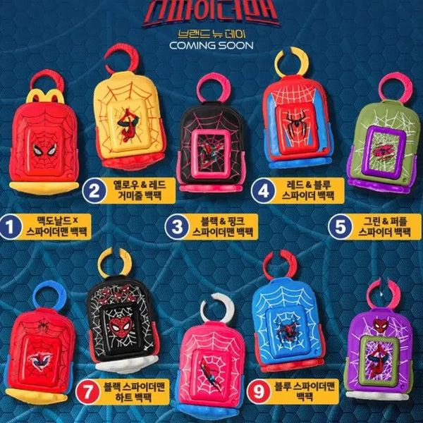 [BUNJANG] McDonald's Spider-Man Happy Meal Bundle Set (Items 1-5) / [1-5번 일괄] 맥도날드 해피밀 스파이더맨
