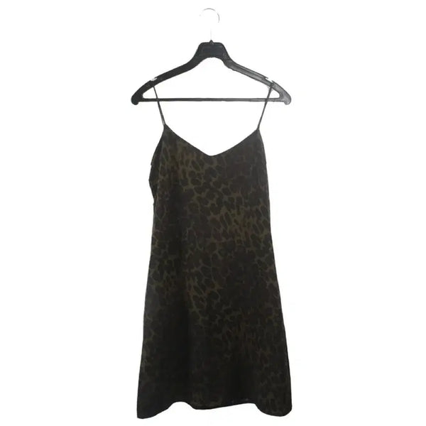 [BUNJANG] Leopard Print Slip Dress / 갸루 호피무늬 슬립원피스
