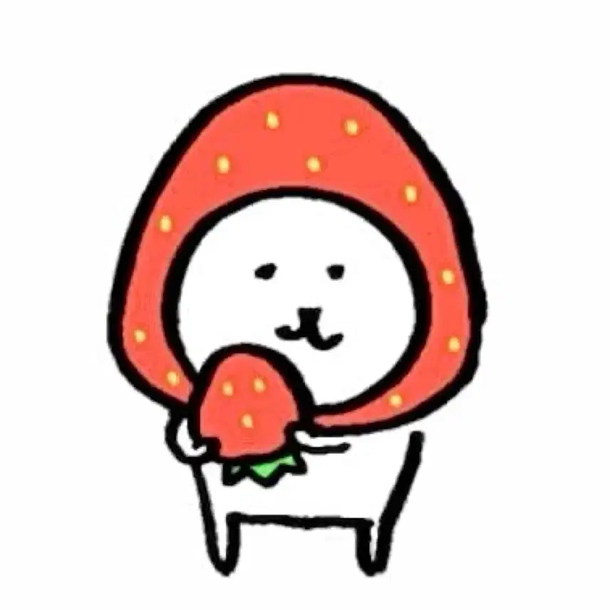[BUNJANG] Strawberry Damgom Plush / 담곰이 결제글