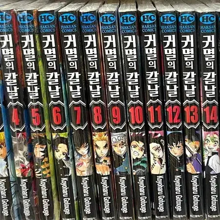 [BUNJANG] Demon Slayer: Kimetsu no Yaiba Complete Manga Set (Vol. 1-23) Fanbook, Novel, Side Story / 귀멸의 칼날 만화책 전권 (1~23권) 팬북 소설 외전 개봉/미개봉