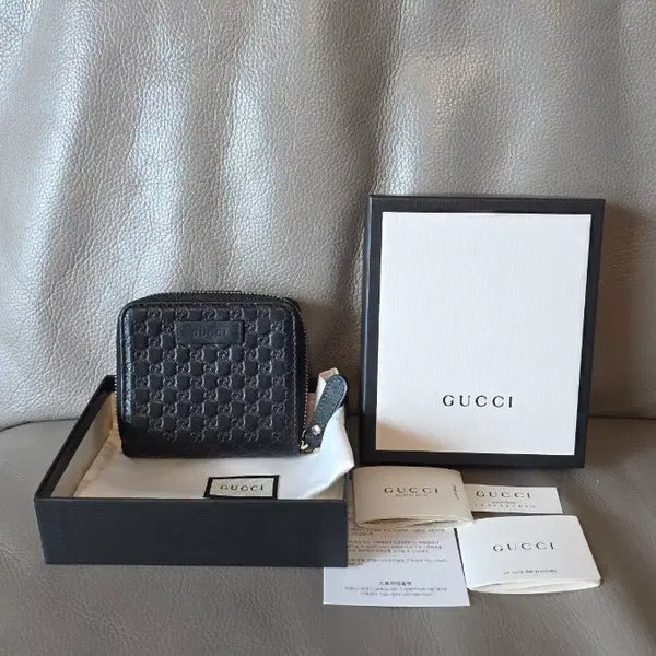 [BUNJANG] Gucci Guccissima Leather Wallet Black / 구찌 시마 레더 지갑 블랙
