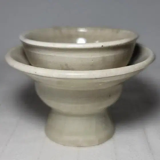 [BUNJANG] Joseon Dynasty White Porcelain Tea Cup and Saucer Set / 백자잔잔대(조선시대)진품보장