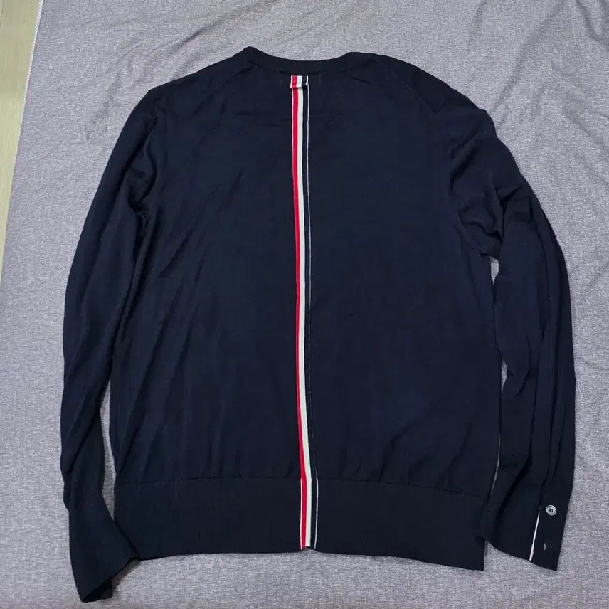 [BUNJANG] Thom Browne RWB Stripe Merino Wool Knit / 톰브라운 정품 백 RWB 삼선 메리노 울니트