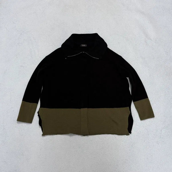 [BUNJANG] Time Cashmere Knit Zip-up Jacket / 타임 여성 캐시미어 니트 집업(90-95)