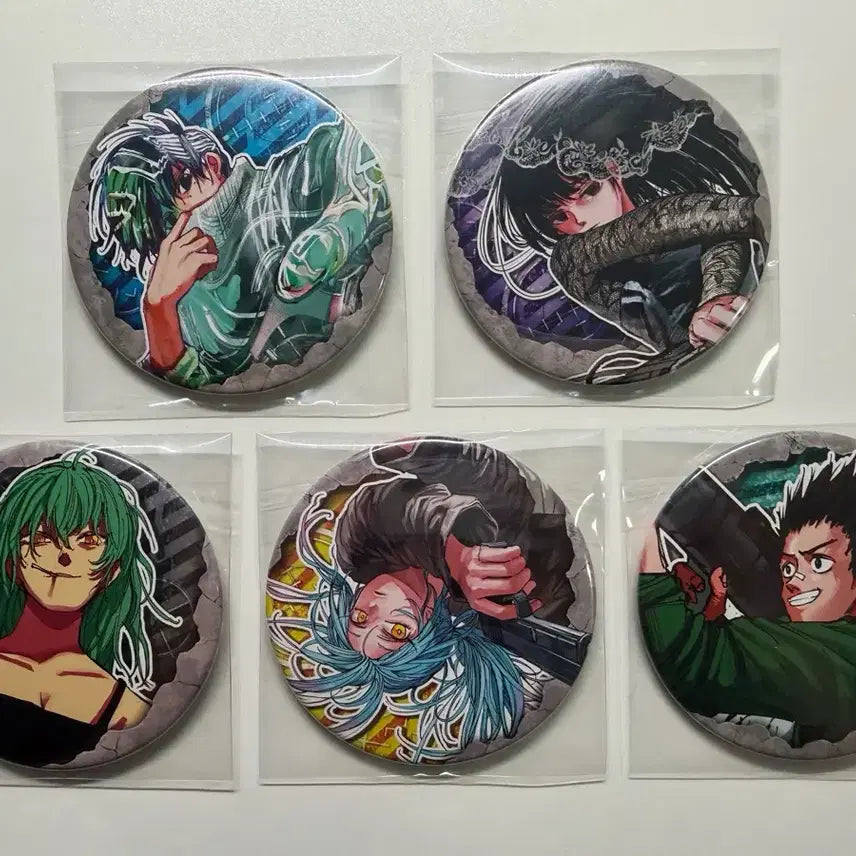 [BUNJANG] Sakamoza Days Original Art Can Badge Bundle Set (Osaragi, Seba Natsuki, Rion, Akira) / (일괄)사카모토 데이즈 원화 캔뱃지 오사라기,세바 나츠키,리온,아키라
