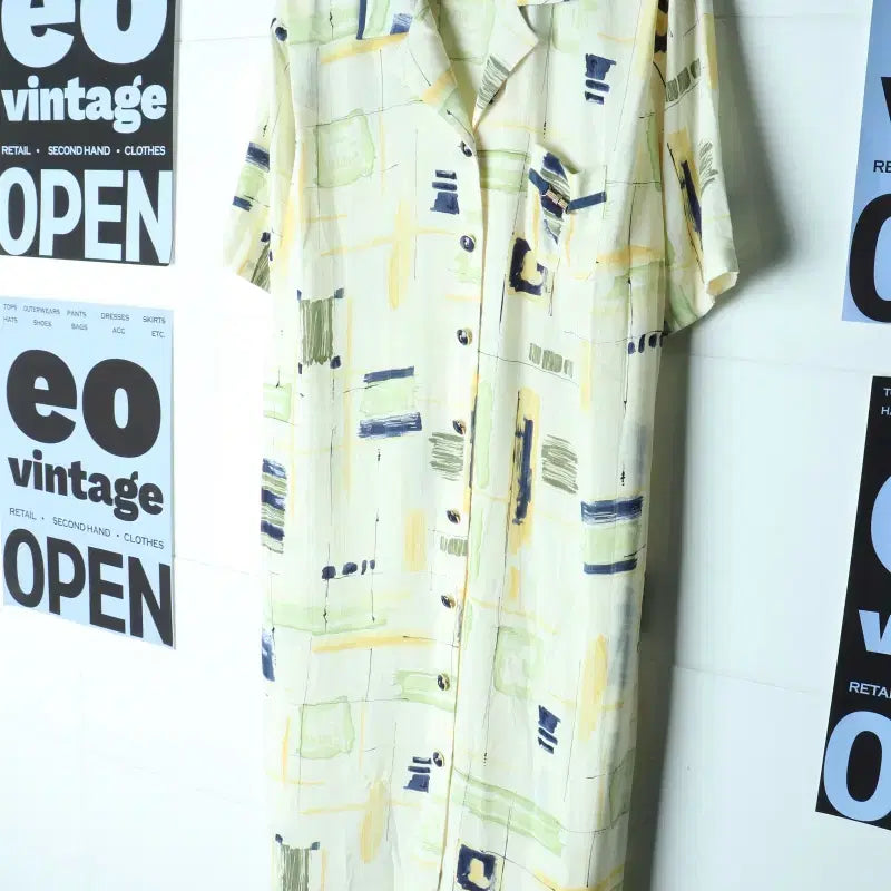 [BUNJANG] W(F) Ribouy 80s French Short-Sleeve Dress / W(F) 리부아 드레스 원피스 80S년대 프랑스 반소매-H35836