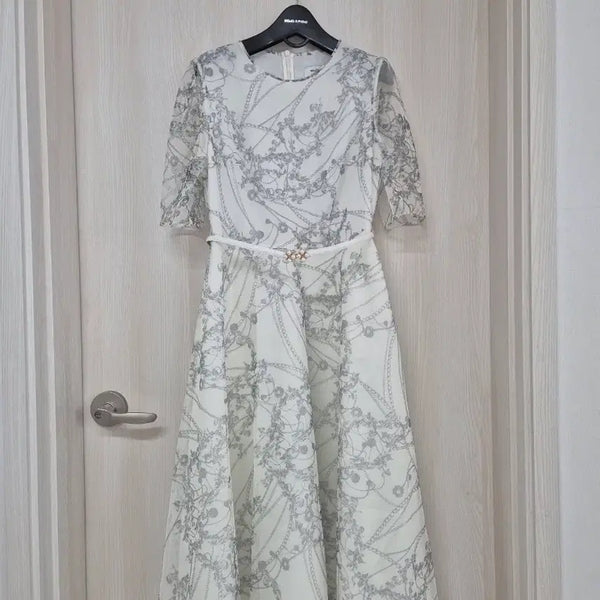 [BUNJANG] MOJO. S. FINE White Pattern Dress / 모조에스핀 화이트 패턴원피스