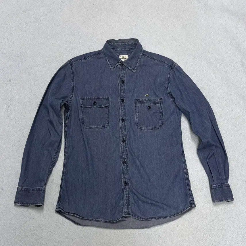 [BUNJANG] Lacoste Slim Fit Denim Shirt / 라코스테 슬림핏 데님 셔츠 (95)