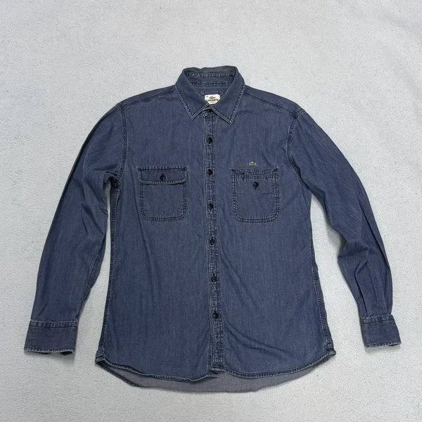 [BUNJANG] Lacoste Slim Fit Denim Shirt / 라코스테 슬림핏 데님 셔츠 (95)