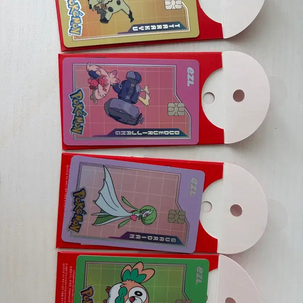 [BUNJANG] Pokemon T-Money Card Collection Set / 포켓몬 교통카드 이즐 4종 일괄