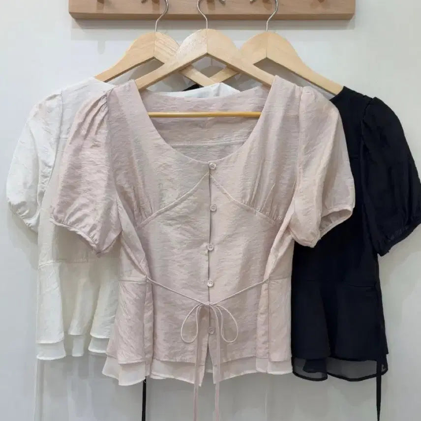 [BUNJANG] Black Blouse / 블라우스 블랙 (새상품)