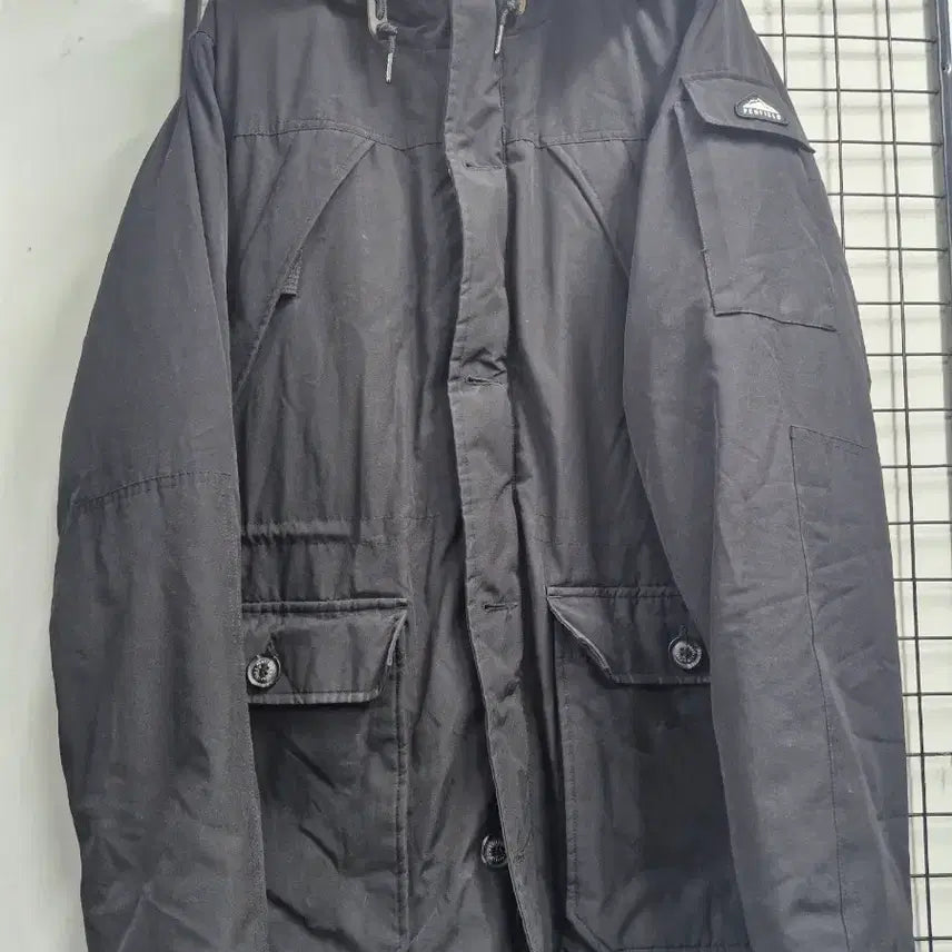 [BUNJANG] Penfield Hooded Fur Down Padding Jacket Black XL / 105XL 펜필드 후삭 RF 다운 패딩 자켓.블랙