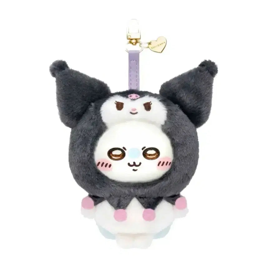 [BUNJANG] Chiikawa x Sanrio Kuromi Momonga Keyring (Sealed) / 치이카와 산리오 쿠로미 모몽가 키링 미개봉 새상품