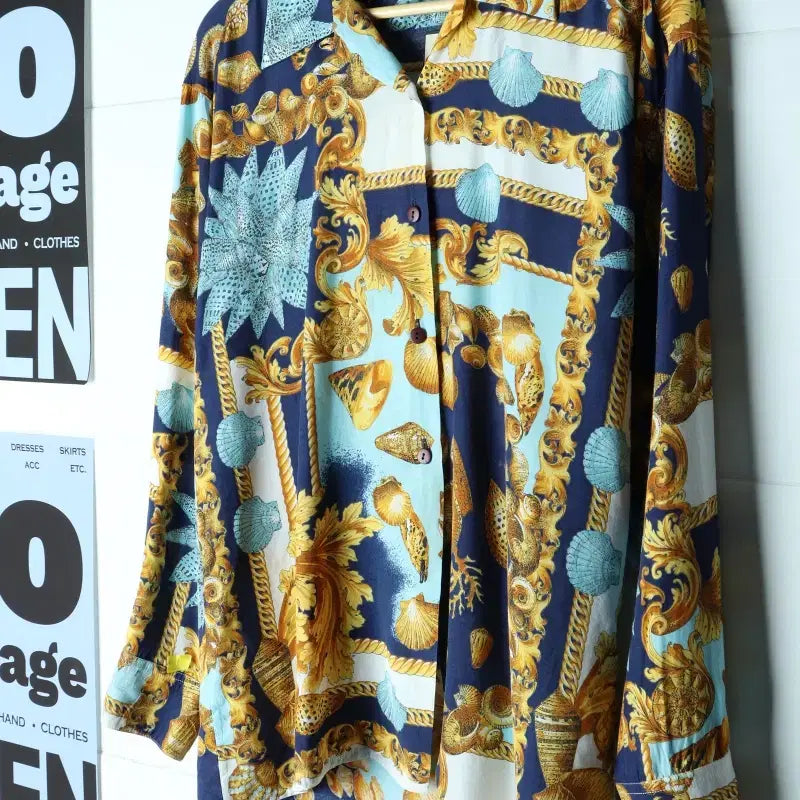 [BUNJANG] W(F) Brand Vintage Shirt Blouse 80s 90s / W(F) 브랜드빈티지 셔츠 남방 블라우스 80s 90S년대-H35851