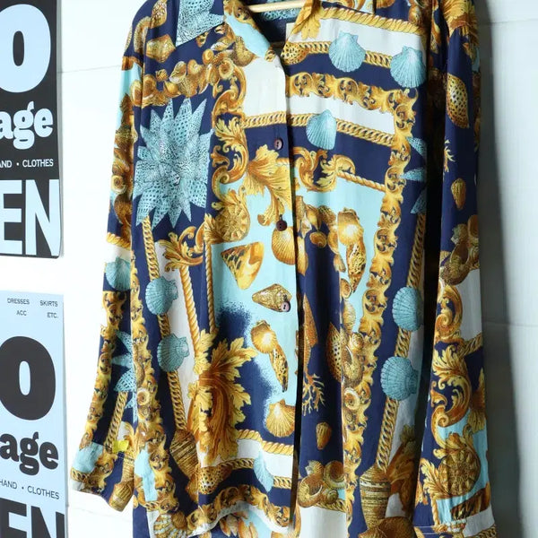 [BUNJANG] W(F) Brand Vintage Shirt Blouse 80s 90s / W(F) 브랜드빈티지 셔츠 남방 블라우스 80s 90S년대-H35851