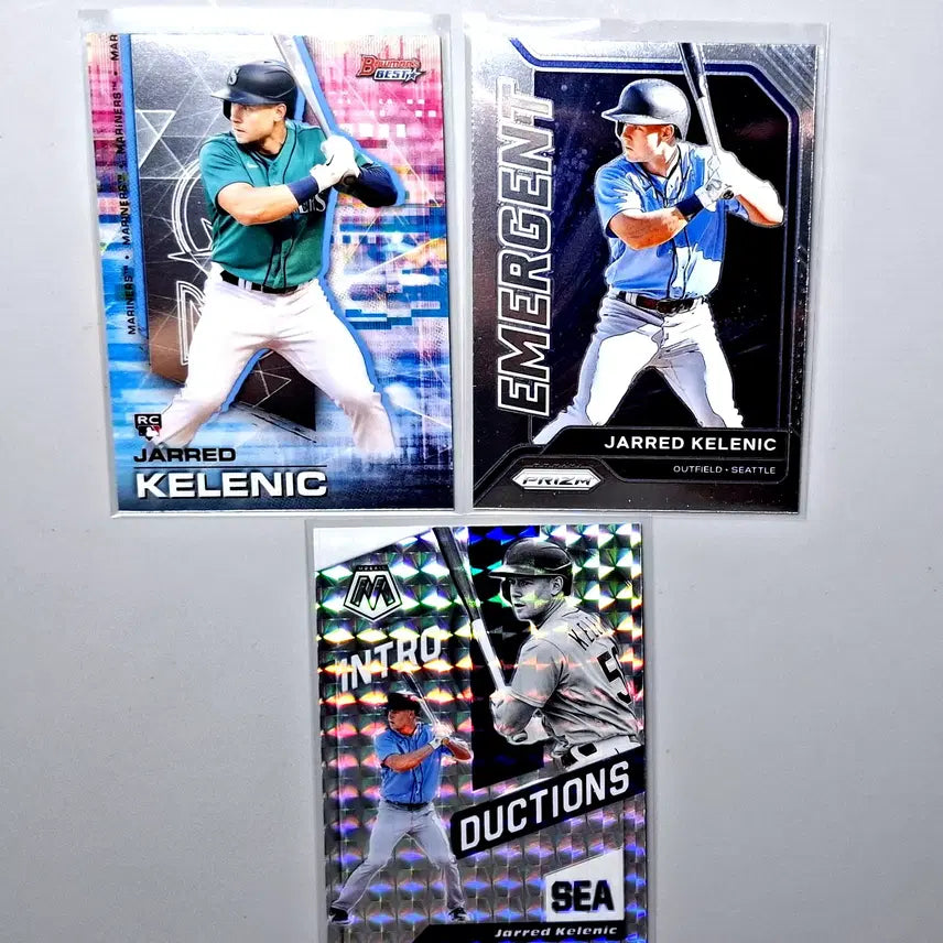 [BUNJANG] MLB Jared Kelenic Rookie Card Bundle (Includes Mosaic Prism) / MLB 제러드 켈닉 루키 3장 묶음 모자이크 프리즘 포함