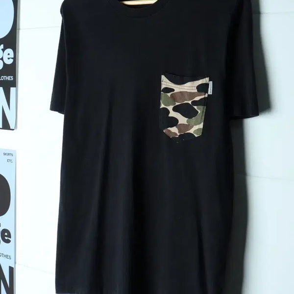 [BUNJANG] Carhartt Camo Pocket Short-Sleeve T-Shirt Black / (M-L) 칼하트 반팔 티셔츠 카모포켓 블랙 올드스쿨-H35855