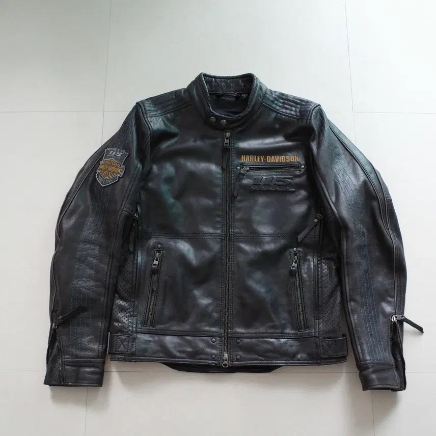 [BUNJANG] Harley-Davidson 115th Anniversary Limited Edition Buffalo Leather Jacket M / 할리데이비슨 115주년 한정판 버팔로 가죽 자켓 M