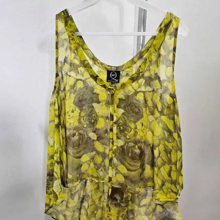 [BUNJANG] MCQ Alexander McQueen 100% Silk Floral Camisole Blouse / MCQ 알렉산더 맥퀸 플로럴 나시 블라우스(실크 100%)