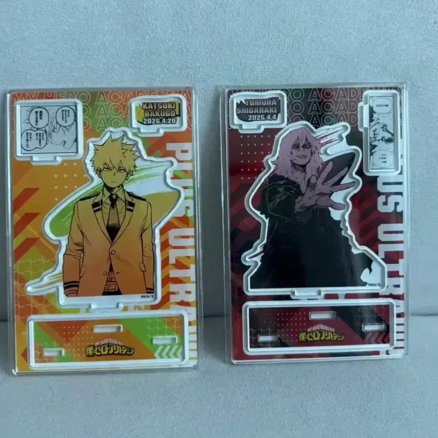 [BUNJANG] My Hero Academia Jump Shop Bakugo Acrylic Birthday Diorama / Shigaraki Acrylic School Uniform / 히로아카 점프샵 바쿠고 아크릴 생일 디오라마 시가라키 아크릴 교복 바쿠