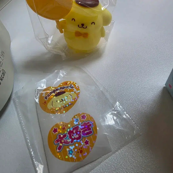 [BUNJANG] Sanrio Enjoy Idol Clip Pompompurin Set / 산리오 앤조이 아이돌 클립 폼폼푸린 판매합니다