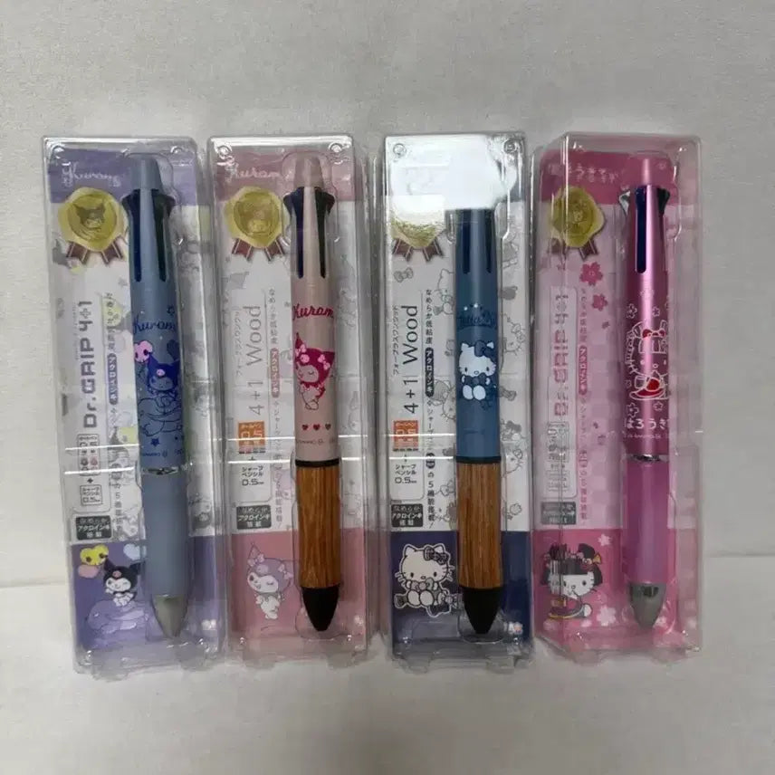[BUNJANG] Sanrio Dr. Grip Kuromi & Kitty Mechanical Pencil & Ballpoint Pen Set / 산리오 닥터그립 쿠로미 닥터그립 키티 닥터그립 샤프 볼펜
