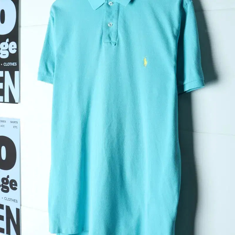 [BUNJANG] Polo Ralph Lauren Short Sleeve Polo Shirt USA Light Blue / (L-XL) 폴로 랄프로렌 반팔 카라 티셔츠 USA 연블루-H35866