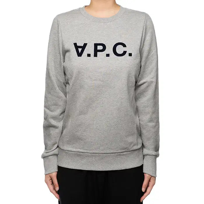 [BUNJANG] A.P.C. VPC Logo Sweatshirt Grey Cotton / 아페쎄 VPC 로고 맨투맨 COECQ F27644 PLA