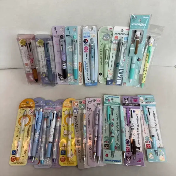 [BUNJANG] Sanrio My Melody Kurutoga Dr. Grip Sarasa Jetstream Uniball Mechanical Pencil Set / 산리오 샤프 쿠루토가 닥터그립 사라사 제트스트림 유니볼 마이멜로디