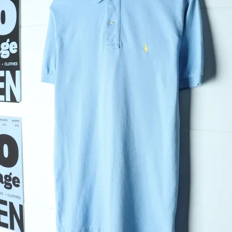 [BUNJANG] Polo Ralph Lauren Short Sleeve Polo Shirt USA Light Blue / (S-L) 폴로 랄프로렌 반팔 카라 티셔츠 USA 연블루-H35867