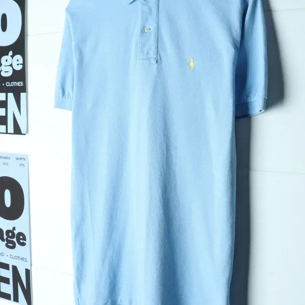 [BUNJANG] Polo Ralph Lauren Short Sleeve Polo Shirt USA Light Blue / (S-L) 폴로 랄프로렌 반팔 카라 티셔츠 USA 연블루-H35867