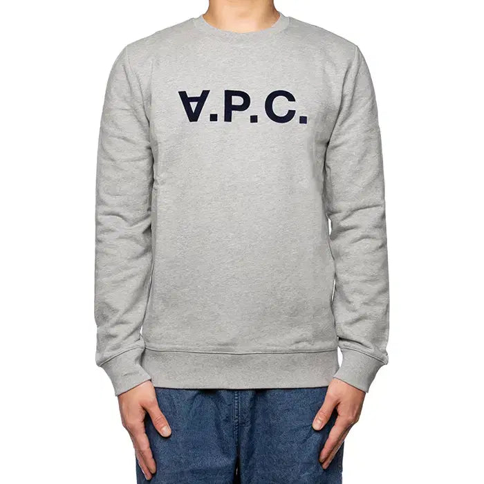 [BUNJANG] A.P.C. VPC Logo Sweatshirt Grey Cotton / 아페쎄 VPC 로고 맨투맨 COECQ H27378 PLA