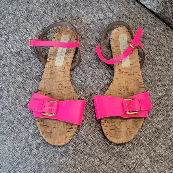 [BUNJANG] Stella McCartney Hot Pink Sandals Size 39 / 스텔라 맥카트니 샌들 핫핑크 사이즈 39