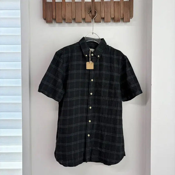 [BUNJANG] Club Monaco Linen Short Sleeve Shirt / 클럽모나코 린넨 반팔 셔츠 새제품