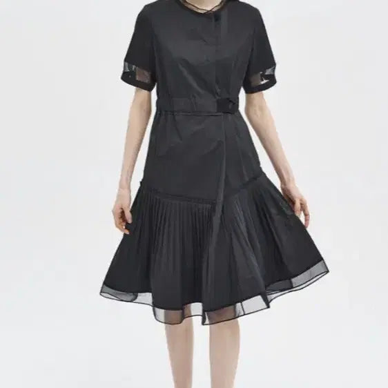 [BUNJANG] Mine Pleated Hem Dress / MINE 마인 플리츠 헴 드레스 원피스 44