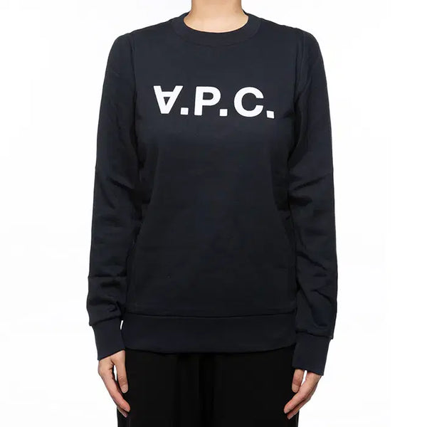 [BUNJANG] A.P.C. VPC Logo Sweatshirt Navy Cotton / 아페쎄 VPC 로고 맨투맨 COFAX F27644 IAK