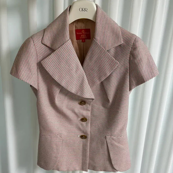 [BUNJANG] Vivienne Westwood Short Sleeve Jacket / 비비안웨스트우드 반팔 자켓