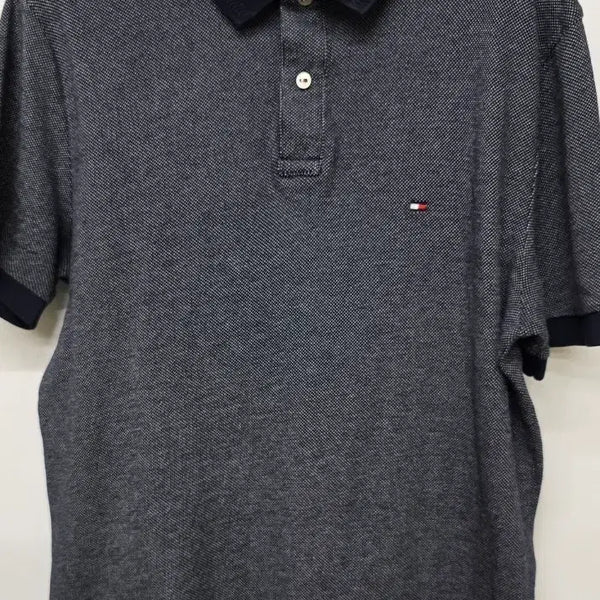 [BUNJANG] Tommy Hilfiger Navy Short Sleeve Polo Shirt L / 타미힐피거  반팔 네이비  L