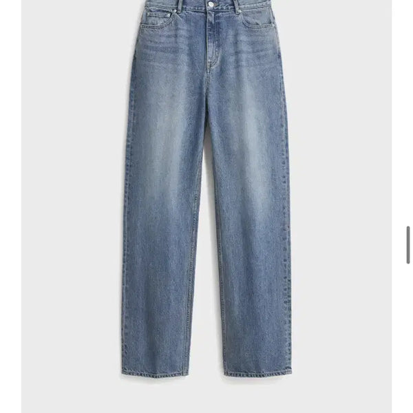 [BUNJANG] Pottery Woman W Straight Denim Pants Mide Blue / 포터리우먼 W straight Denim pants