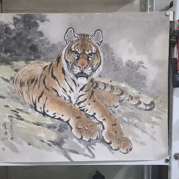 [BUNJANG] Suh Jung-mook "Tiger Master" Landscape Painting / 호랑이그림의 대가 노당서정묵 작품