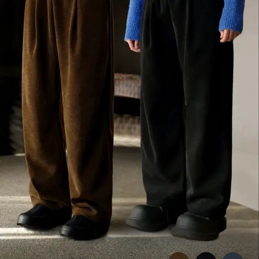 [BUNJANG] Signature Soft Heavy Corduroy One-Pleat Banding Pants - M / 시그니처 소프트 헤비 코듀로이 원턱 밴딩 팬츠 M