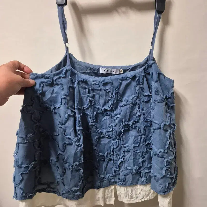 [BUNJANG] GS Design Sleeveless Dress - Blue (Size 66) / GS design 나시 원피스 블루 실측 66